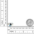 thumbnail image 3 of 10K Yellow Gold and 925 Silver Swiss Blue Topaz and Black Sapphire and White Lab Grown Diamond Accent Engagement Ring for Women (1.37 Cttw, Gemstone November Birthstone, Round 5MM, Size 9), 3 of 4