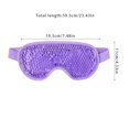 thumbnail image 4 of Workhe Eye Patch PVC Fabric Blindfold Hot Cold Compress Eyepatch Elastic Sleeping Eye Protection, Purple, 4 of 9