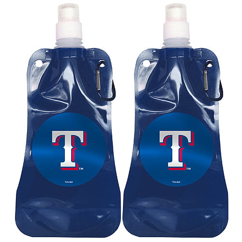 MLB 16 oz Texas Rangers Foldable Water Bottle Set, 2pk - Walmart.com