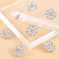 thumbnail image 3 of 6Pcs 1-Hole Brass Rhinestone Shank Button Flower 19x7.5mm Hole: 1.4mm, 3 of 7