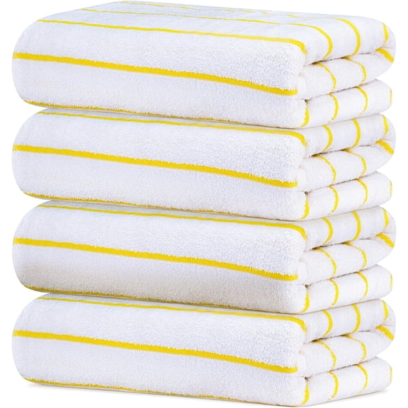Adobella 4 Large Beach Towels, 30 x 60 inches (4 pack)