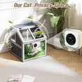 thumbnail image 4 of Modern  Litter Box Enclosure with Openable Top, Removable Litter Bag,   Purifier, 2-Tier Hidden Kitten Toilet Box Furniture for Indoor Outdoor Kittens, Fresh ,  Playpen, Gray, 4 of 8