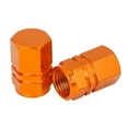 thumbnail image 5 of 10pcs Tire Stem Valve Caps Wheel Valve Covers Car Motorcycle Dustproof Hexagon Shape Aluminium Alloy Tire Cap Orange, 5 of 5