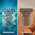 thumbnail image 6 of (2 Pack) Kitchen Rules If You Spill It OSHA Notice Sign 12 Inch X 18 Inch Indoor / Outdoor Rust-Free Aluminum Metal Signs for Workplace, Workshop, and Construction Site, Made in the USA, 6 of 8