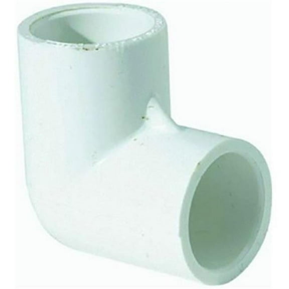 Westlake Pipe & Fittings 90 Elbow,PVC,1 1/4",Socket,SCH 40,White 406012BC