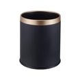 thumbnail image 1 of bote de basura 12 l negro con dorado, 1 of 6