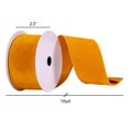 thumbnail image 3 of Vickerman Q214885 2.5 in. x 10 Yards Mustard Faux Suede Ribbon, 3 of 4