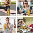 thumbnail image 5 of Sunflower Tumblers 40oz: Lids Straws Included Vacuum Insulated Sunflower Tumbler Handle Flip Straw Lid Leak Proof Travel Must Haves, 5 of 5