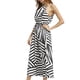 thumbnail image 1 of Qarigey Vestido largo a rayas con cuello halter y estampado maxi para mujer Vestido estampado sin mangas para mujer Ropa de verano Vestidos  L, 1 of 6
