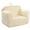Cream, variant on Kids Snuggly-Soft Sherpa Chair, Cuddly Toddler Foam Chair for Boys and Girls, Light Grey