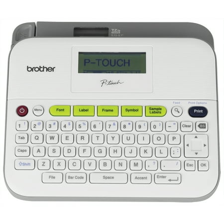 Brother P-touch, PTD400AD, Versatile Easy-to-Use Label Maker, AC Adapter, QWERTY Keyboard, Multiple Line Labels, (Best Embossing Label Maker)
