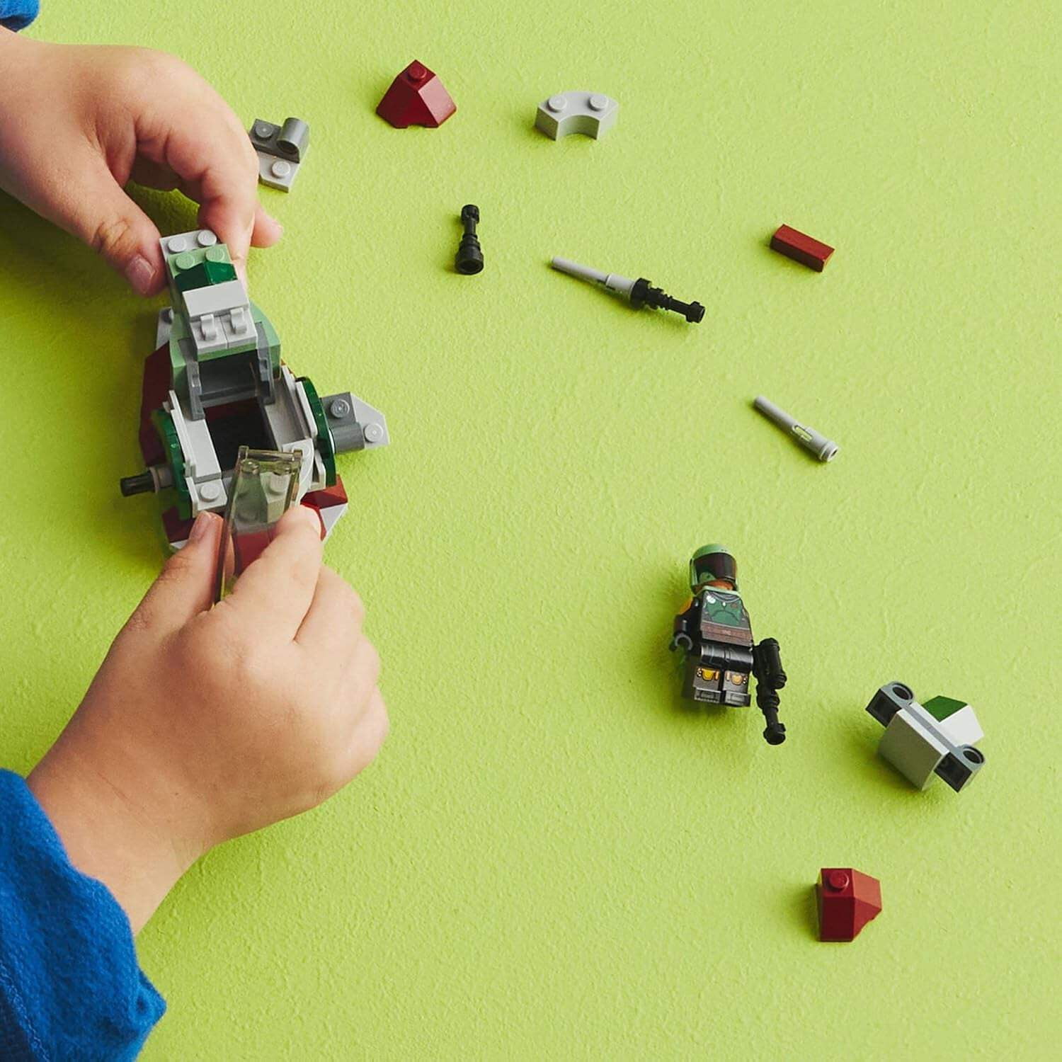 Open Box LEGO Star Wars Boba Fett'S Starship Microfighter 75344, Building Toy Vehicle with Adjustable Wings and Flick Shooters, the Mandalorian Set for Kids