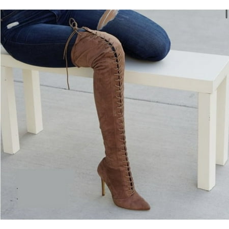 

Over Knee High Heel Boot