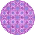 thumbnail image 1 of Ahgly Company Indoor Square Patterned Violet Purple Area Rugs, 3' Square, 1 of 6