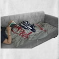 thumbnail image 6 of Cars Soft Flannel Fleece Throw Blanket, Hot as Hell Muscle Car Words Classic Vintage Sports Car in Navy Blue, Cozy Plush for Indoor and Outdoor Use, 60" x 80", Navy Blue Red Pale Grey, by Ambesonne, 6 of 6