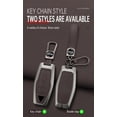 thumbnail image 5 of Key Fob Cover Compatible with Mitsubishi Outlander 2021-2025 4 Button Keychain Case Holder Protector,long-Black, 5 of 9