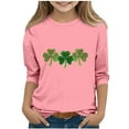 thumbnail image 1 of RXMEKW Chemise et Haut pour Enfants Imprimé de la Saint-Patrick Manches 3/4 / Col Rond Trois Quarts, 1 of 4