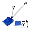 thumbnail image 3 of Heavy Duty Snow Shovel with Ergonomic Handle, Wide Blade Plastic Snow Pusher for Driveway, Detachable Design with Auxiliary Handle, Easy to Store Outdoor Winter Tool for Sidewalk Removal, 3 of 7