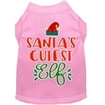 thumbnail image 5 of Christmas Pet Dog  Cat Shirt Screen Printed, "Santa's Cutest Elf", 5 of 11