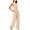 Beige, variant on SRZYMJ Athletic Women's Jumpsuit Stylish Women's Jumpsuit High Neck Sleeveless Design Wide Leg Pants With Deep Pockets Summer Outfit Comfortable Flowy