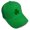 Kelly Green, variant on Baseball Cap Shamrock Irish Embroidery Acrylic Dad Hats for Men & Women Strap Closure White Design Only