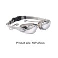 thumbnail image 1 of Gafas de natación Gafas impermeables Mujer Hombre Deportes acuáticos Antivaho Gris Sywqhk Para Estrenar, 1 of 8