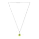 thumbnail image 5 of Juego de aretes y cadena con dije corte Majestic ZVEZDA plata mexicana ley .925 Citrus Green, 5 of 5
