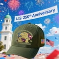 thumbnail image 2 of Eagle – United States 250th Anniversary Hat, Adjustable Anniversary Printed Patriotic Baseball Cap for Men Women Multi (2pcs, Green), 2 of 8