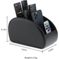 thumbnail image 4 of Remote Control Holder With 5 Compartments,faux Leather Pen Organizer For Desk,desktop Storage, Cosmetic Brush Box Begin, 4 of 4