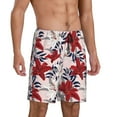 thumbnail image 2 of Sikiie Lilies Flowers Mens Pajama Shorts, Lightweight Lounge Pant with Pockets Soft Sleep Pj Shorts for MenX-Large, 2 of 6
