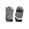Race-Driven ATV MX Off Road Silicone Fingertip Riding Gloves Silver Large