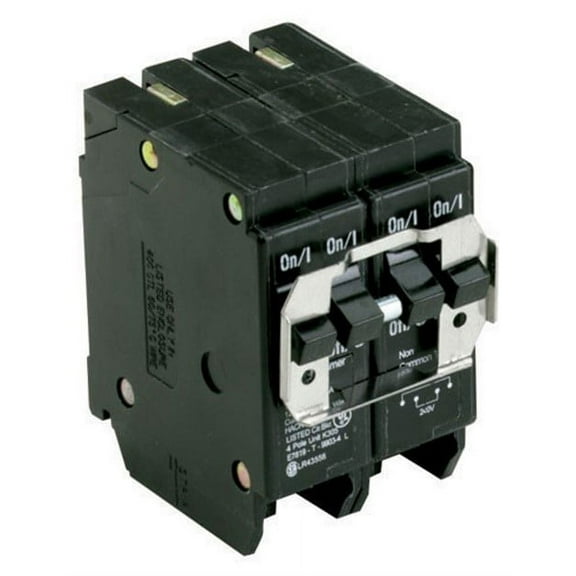 Bq Quad Breaker One 2 Pole 30 Amp And One 2 Pole 50 Amp Independent Trip