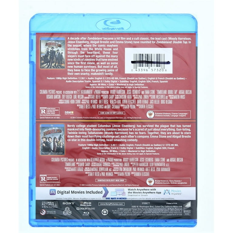 Sony Pictures Scary Movies: Zombieland & Zombieland 2: Double Tap