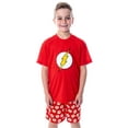 thumbnail image 7 of DC Comics Big Boys' The Flash Logo Short Sleeve Shirt Pajama Short Set, 7 of 7