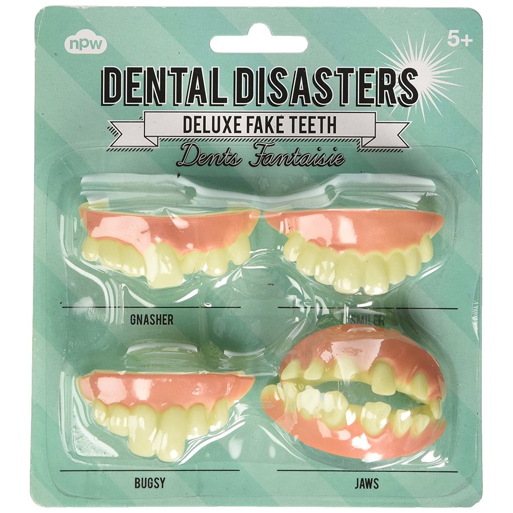 Fake Rotting Horror Teeth, Freaky Dental Disasters Deluxe Fake Teeth By