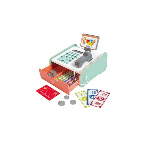 Caja registradora de madera Hape