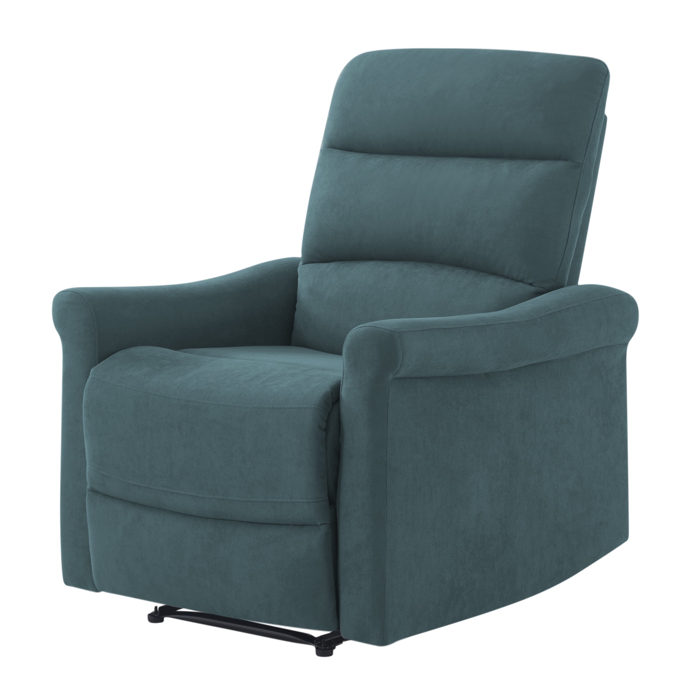 BSHTI 31.89” Linen Fabric Manual Recliner Chair, Single Sofa Recliner with Adjustable Backrest for Ergonomic Comfort Seating for Living Room & Office(Green)
