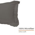 thumbnail image 3 of Home Premium Pillowcases, 100% Microfiber Comfortable Pillow Case, Soft Breathable Pillow Case, 20 x 26 Inches, Standard Size, Smoky Gray, 3 of 7