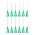 thumbnail image 1 of 20uds 18G Dispensadoras Agujas, 1" PTFE Pegamento Aguja Romo Tubo Puntas con PP Flexible Aguja para Líquido Pegamento Pistola, Verde, 1 of 7