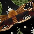 thumbnail image 5 of Homewish Gothic Moths Blackout Curtains Set of 2 (52x84 Each),Wild Botanical Mushroom Curtain,Black, 5 of 6