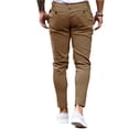 thumbnail image 2 of Solid Color Men Casual Pencil Pants Long Trousers, 2 of 4