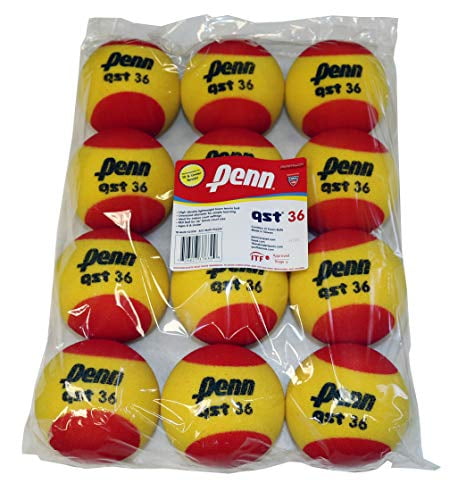 Red and Yellow Details about   Penn Qst 36 Foam 2 Tennis Ball Package 