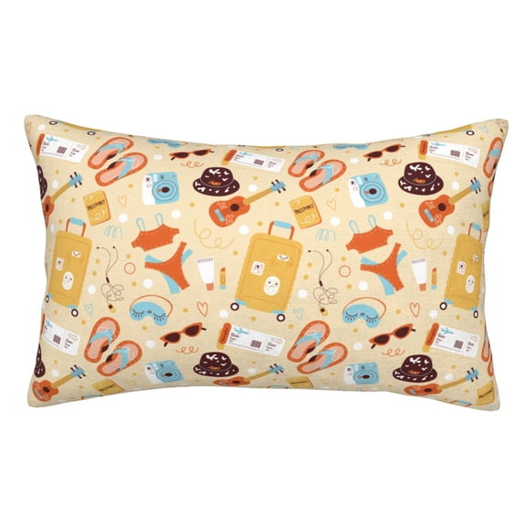 Vsdgher Summer Travel Print Pillow Cases -Iconic Collection Pillowcases -Extra Soft, Not easy to deform,not pilling Export quality