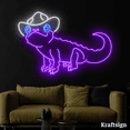 thumbnail image 2 of Craftnamesign Chameleon Cowboy Neon Sign, Men Cave Decor, Chameleon Signs, 2 of 4