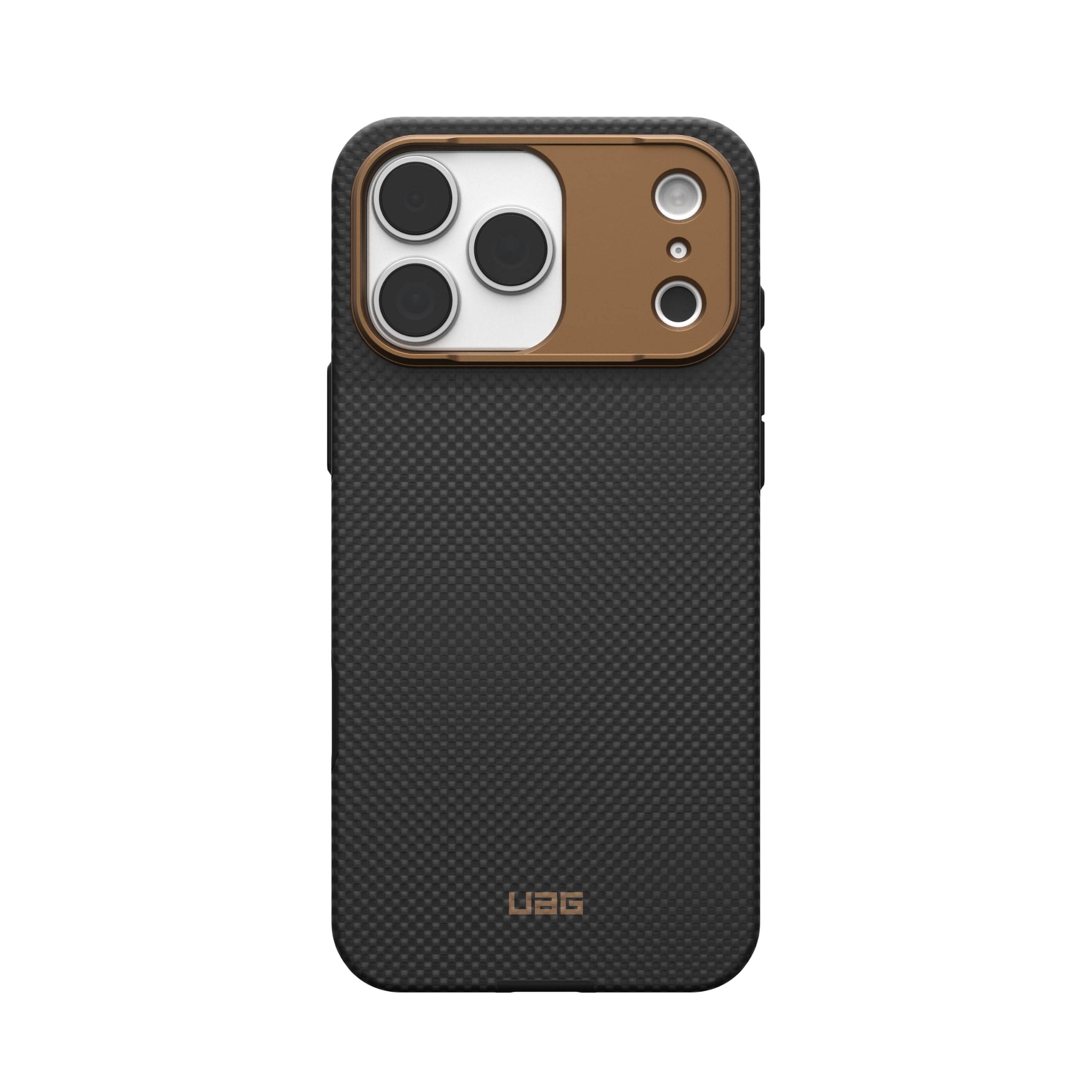 UAG iPhone 17 Pro Max Case Fibr Armr - Compatible with MagSafe Kevlar Fiber Military Grade Protective Cover, Kevlar Graphite/Bronze