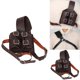 thumbnail image 5 of Accesorios de fotografía de funda, soporte de de material cuero PU temática, accesorios de disfraz de Halloween, de escenario, Marron oscuro Macarena Vaina de espada doble, 5 of 7
