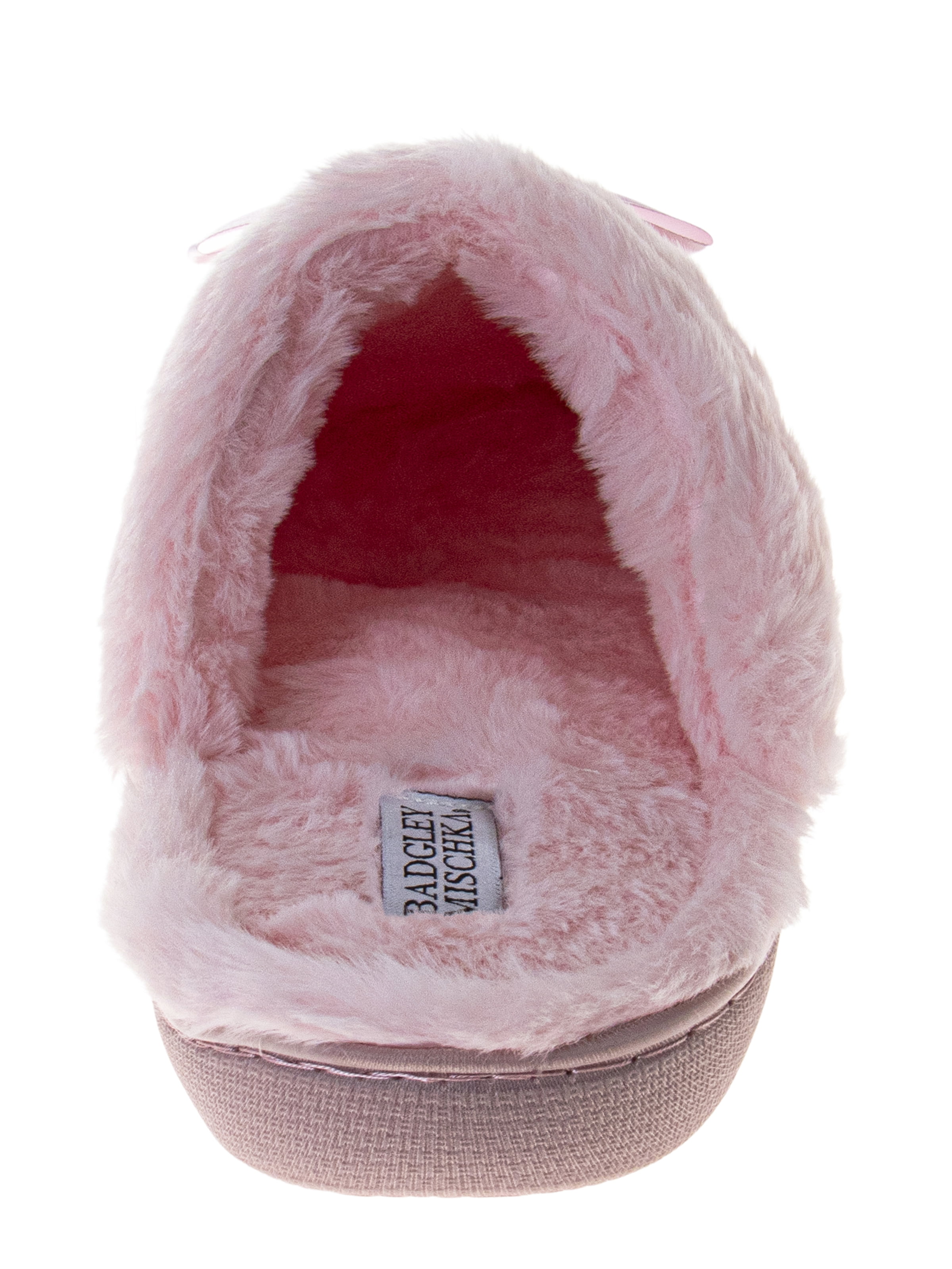 Badgley Mischka Women's Sparkly Slide On Bow Slippers