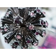 thumbnail image 3 of Alilang Amethyst Purple Rose Crystal Rhinestone Starburst Big Bang Flower Firework Ring, 3 of 5