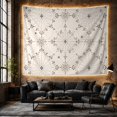 thumbnail image 6 of Blue Damask Spiderweb Pattern with Black Spiders, Eerie Vintage for Gothic Decor Fans, Halloween Wall Decor, Halloween Gift, Tapestry Wall Hanging for Bedroom and Dorm, 6 of 7