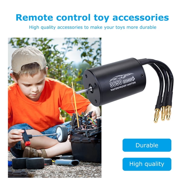 Tmvgtek 3650 3.5Y 2300Kv 900W Motor Sin Escobillas A Prueba De Agua Para 1/10 Rc Car Black